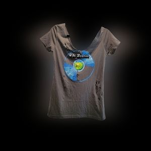 Distressed Beatles tee size small